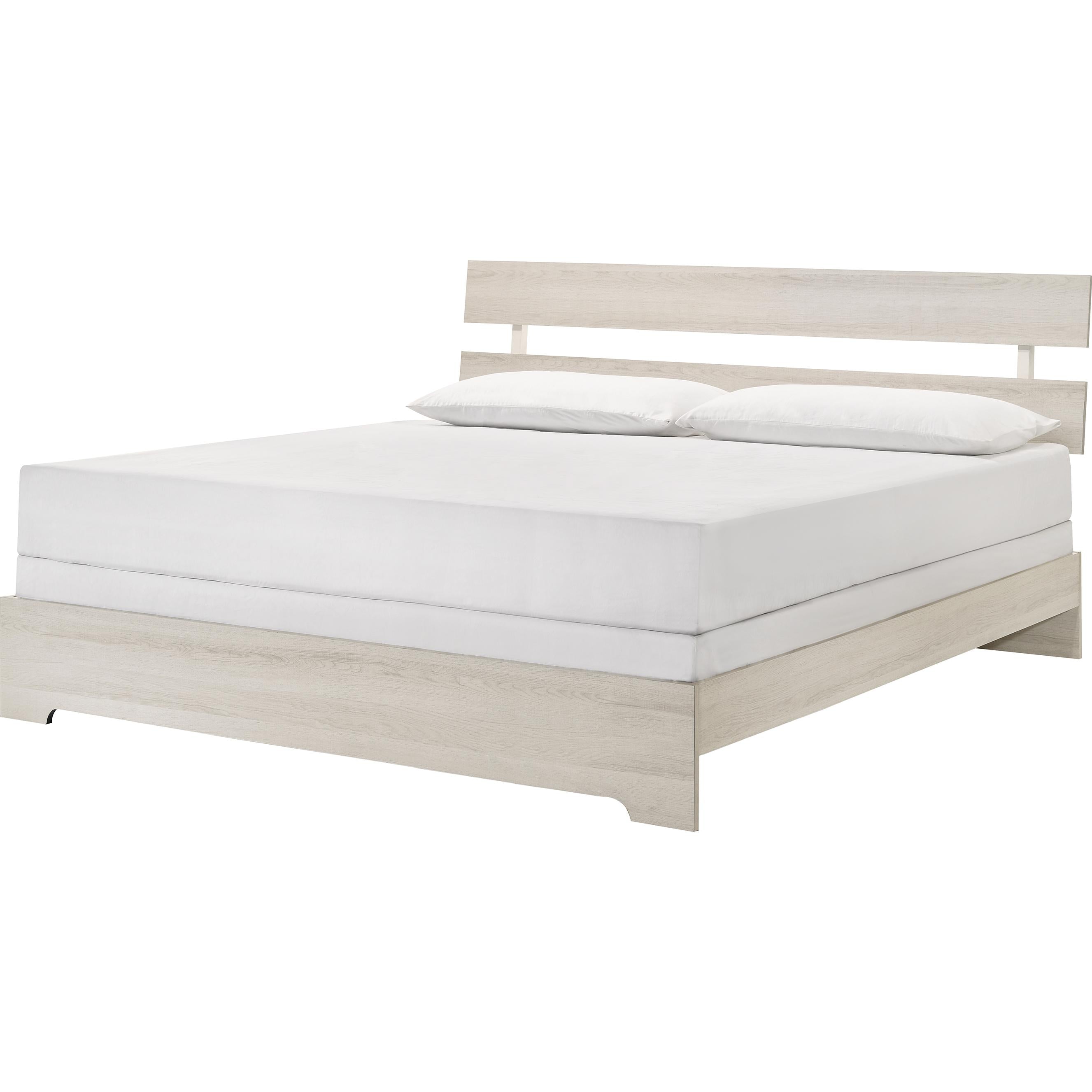 Crown Mark Atticus B6982-K-BED King Bed - White IMAGE 1